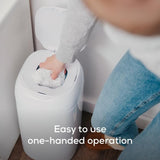 Angelcare Dress Up Nappy Pail Octagonal White | Diaper Disposal - My Little Thieves