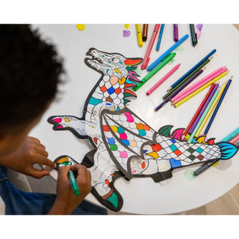 Ara Creative Inflatable Coloring Giant Dragon | Kids Art - My Little Thieves