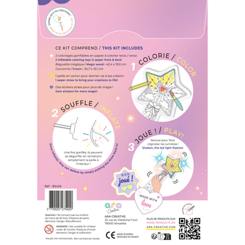 Ara Creative Inflatable Coloring Magic Wand Led Crown - My Little Thieves