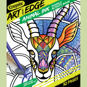Art With Edge, Animal Ink Doodle Activity Book - My Little Thieves
