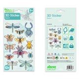 Avenir - 3D Stickers 10 pack - Butterfly Multicolour | These beautiful and realistic - looking 3D stickers pop out to showcase a gorgeous collection. | ages 3+ - My Little Thieves