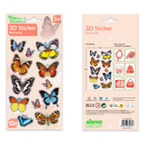 Avenir - 3D Stickers 10 pack - Butterfly Multicolour | These beautiful and realistic - looking 3D stickers pop out to showcase a gorgeous collection. | ages 3+ - My Little Thieves