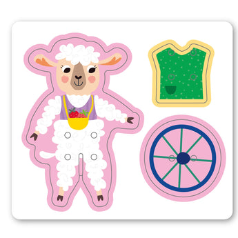 Avenir - Little Hands Play Box - Animal Town Multicolour | 3D puzzle and laces to create an awesome bunny town | Ideal ages 3+ - My Little Thieves