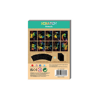 Avenir - Mini Scratch Book Dinosaurs | easy - to - use activity book is perfect for unleashing your child's imagination and creativity, while also fostering essential skills such as motor skills, hand - eye coordination, and manual dexterity | Ages 3+ - My Little Thieves