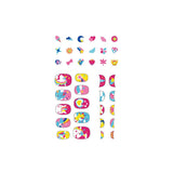 Avenir - Nail Stickers Fluorescent - Under the sea Multicolour |Peel sticker for edge to avoid tearing, remove the glue using soap or acetone | Ages 3+ - My Little Thieves