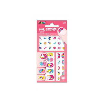 Avenir - Nail Stickers Fluorescent - Under the sea Multicolour |Peel sticker for edge to avoid tearing, remove the glue using soap or acetone | Ages 3+ - My Little Thieves