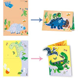 Avenir Scratch - Dinos | Arts & Crafts, Greeting Cards Set | Make Beautiful Greetings Cards | Scratch Art 3+ - My Little Thieves