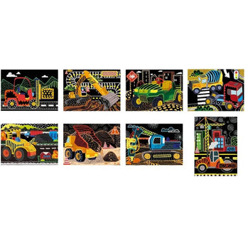 Avenir Scratch - Dinos | Arts & Crafts, Greeting Cards Set | Make Beautiful Greetings Cards | Scratch Art 3+ - My Little Thieves