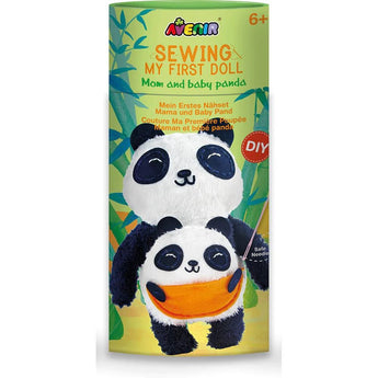 Avenir Sewing My First Doll - Mom & Baby Panda Kit | Create a Super Soft Panda Bear, Develop Motor Skills & Creativity | Safe and Educational - Trusted Art, Learning, and Entertainment for Kids 3+ - My Little Thieves