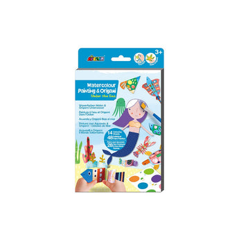 Avenir - Watercolour Painting & Origami - Dinos Multicolour | Encourage your child to be creative, great activity for rainy days, indoor play, travel and holidays | Ages 3+ - My Little Thieves