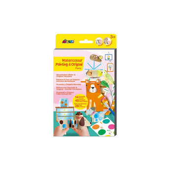 Avenir - Watercolour Painting & Origami - Dinos Multicolour | Encourage your child to be creative, great activity for rainy days, indoor play, travel and holidays | Ages 3+ - My Little Thieves