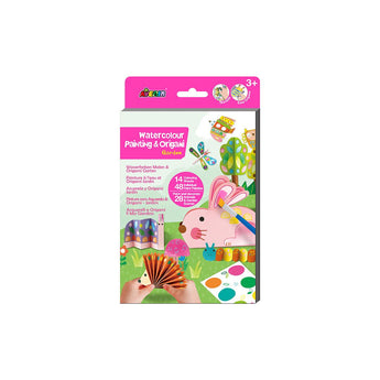 Avenir - Watercolour Painting & Origami - Dinos Multicolour | Encourage your child to be creative, great activity for rainy days, indoor play, travel and holidays | Ages 3+ - My Little Thieves