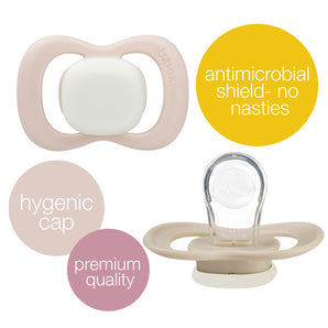 b.box Pacifier Silicone 2 Twin Pack – Ocean/Sky | Soft Orthodontic Soother for Newborns | Lightweight & Durable Design | 0m+