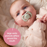b.box Pacifier Silicone 2 Twin Pack – Ocean/Sky | Soft Orthodontic Soother for Newborns | Lightweight & Durable Design | 0m+