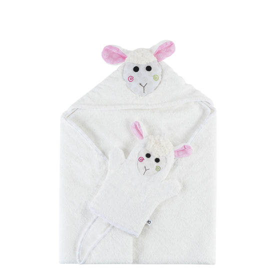 Baby Bath Hooded Towel - Lola the Lamb - My Little Thieves