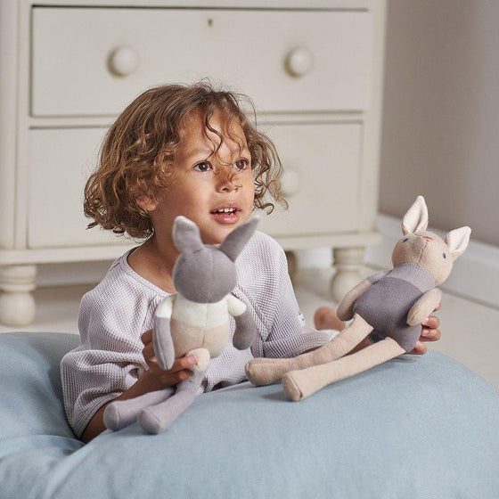 Baby Threads Taupe Bunny Doll - My Little Thieves