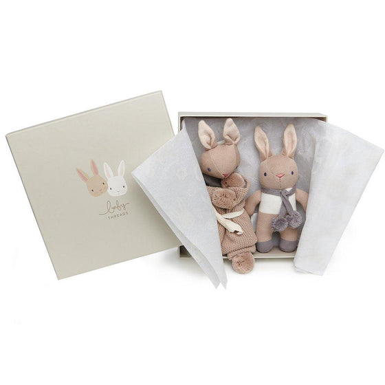 Baby Threads Taupe Bunny Gift Set - My Little Thieves