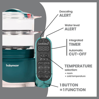 Babymoov - Babydose Formula Dispenser | Milk Powder Scoop, 4 Compartments | Green - My Little Thieves