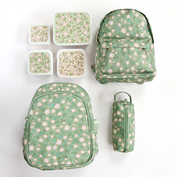 Backpack - Blossoms Sage Insulated - My Little Thieves