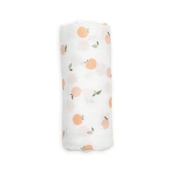 Bamboo Hat + Swaddle Blanket - Peaches - My Little Thieves
