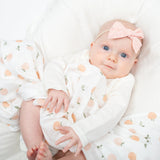 Bamboo Hat + Swaddle Blanket - Peaches - My Little Thieves