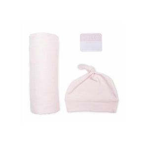 Bamboo Hat & Swaddle Blanket Set - Luxurious Comfort for Newborns