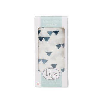 Bamboo Swaddle - Navy Triangles - My Little Thieves