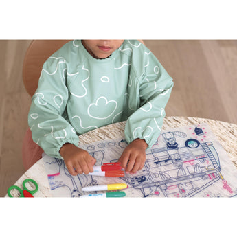 Beaba 2 In 1 Bib With Removable Sleeves | Full Coverage Mealtime Protection - My Little Thieves