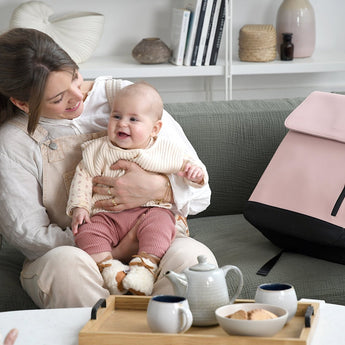Beaba Oslo Changing Bag In Clay | Elegant & Practical Nappy Bag - My Little Thieves