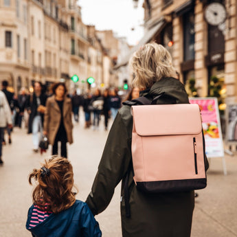 Beaba Oslo Changing Bag In Clay | Elegant & Practical Nappy Bag - My Little Thieves