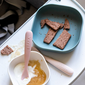 Beaba Silicone Spoons Set Of 2 With Case | Feeding - My Little Thieves