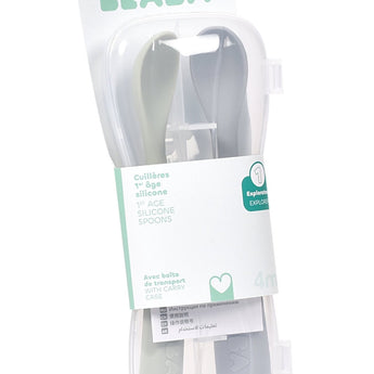 Beaba Silicone Spoons Set Of 2 With Case | Feeding - My Little Thieves