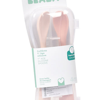 Beaba Silicone Spoons Set Of 2 With Case | Feeding - My Little Thieves