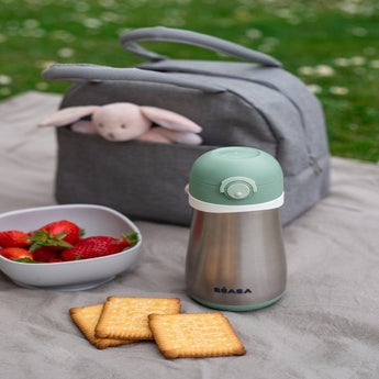 Beaba Stainless Steel Bottle 350ml With Handle | Kids Hydration - My Little Thieves