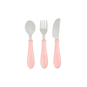 Beaba Stainless Steel Training Cutlery | Ergonomic Fork & Spoon Set - My Little Thieves