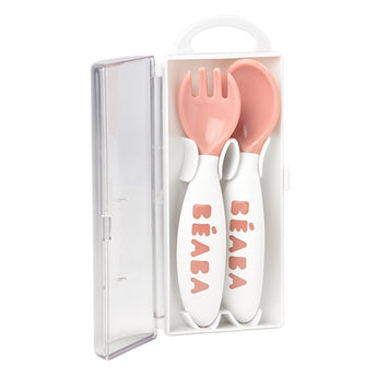 Beaba Training Fork And Spoon Set 2nd Stage | Toddler Cutlery - My Little Thieves