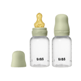 Bibs Baby Bottle Round Latex 150ml Slow Flow 2 Pack | Feeding - My Little Thieves