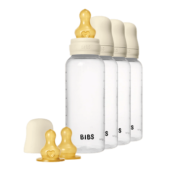 Bibs Baby Bottle Round Latex 270ml Medium Flow 2 Pack | Feeding - My Little Thieves