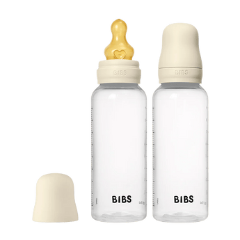 Bibs Baby Bottle Round Latex 270ml Medium Flow 2 Pack | Feeding - My Little Thieves