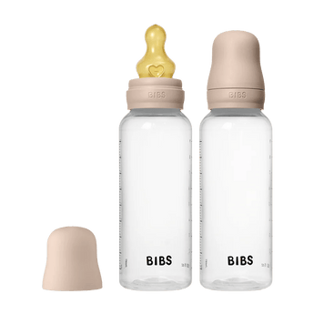 Bibs Baby Bottle Round Latex 270ml Medium Flow 2 Pack | Feeding - My Little Thieves