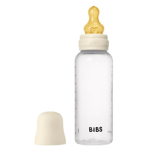 Bibs Baby Bottle Round Latex 270ml Medium Flow Ivory | Natural Baby Bottle - My Little Thieves