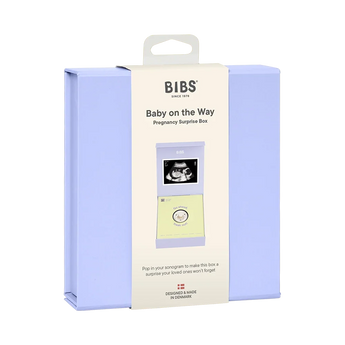 BIBS Baby on the Way pregnancy reveal gift box Ivory