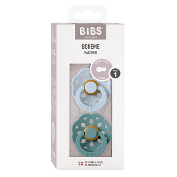 Bibs Boheme Natural Rubber Latex Pacifiers 2 Pack | Soother - My Little Thieves