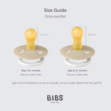 Bibs Colour Anatomical Glow Latex Pacifiers 2 Pack | Soother - My Little Thieves