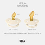 Bibs Colour Anatomical Latex Pacifier 2 Pack | Baby Soother - My Little Thieves