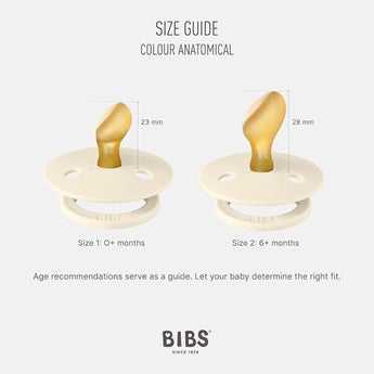 Bibs Colour Anatomical Latex Pacifier 2 Pack | Baby Soother - My Little Thieves