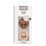 Bibs Colour Anatomical Latex Pacifier 2 Pack | Baby Soother - My Little Thieves