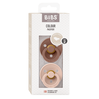 Bibs Colour Anatomical Latex Pacifier 2 Pack | Baby Soother - My Little Thieves