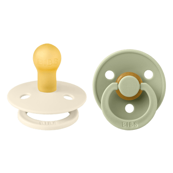 Bibs Colour Classic Round Pacifier 2 Pack Latex | Baby Soother - My Little Thieves