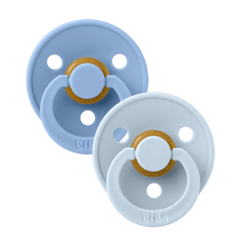 Bibs Colour Classic Round Pacifier 2 Pack Latex | Baby Soother - My Little Thieves